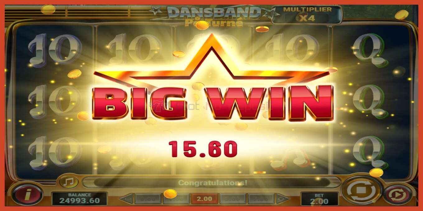 Slot screenshot: Dansband Pa Turne no deposit, number - 3