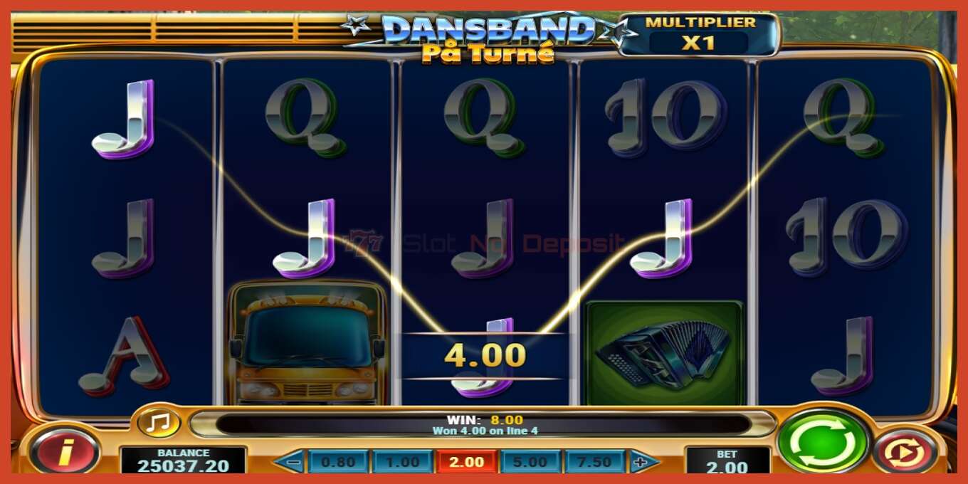 Slot screenshot: Dansband Pa Turne no deposit, number - 4