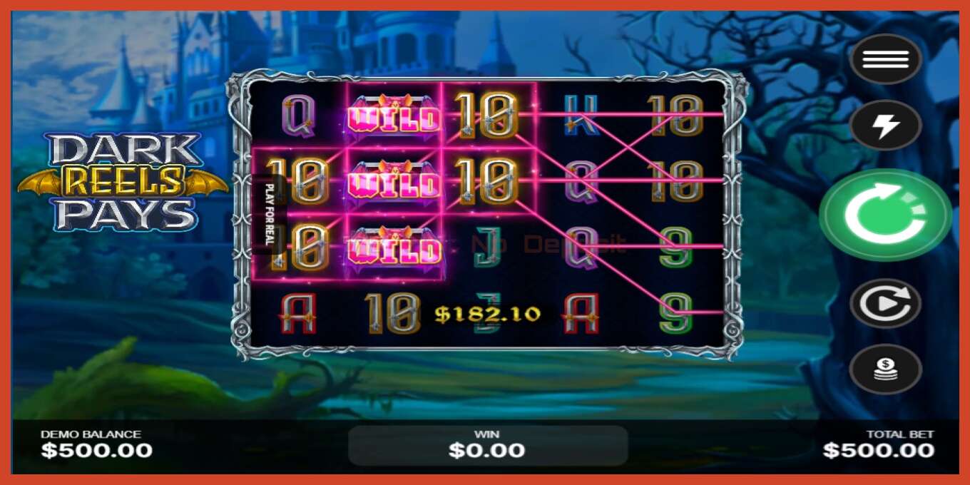 Slot screenshot: Dark Reels Pay no deposit, number - 2