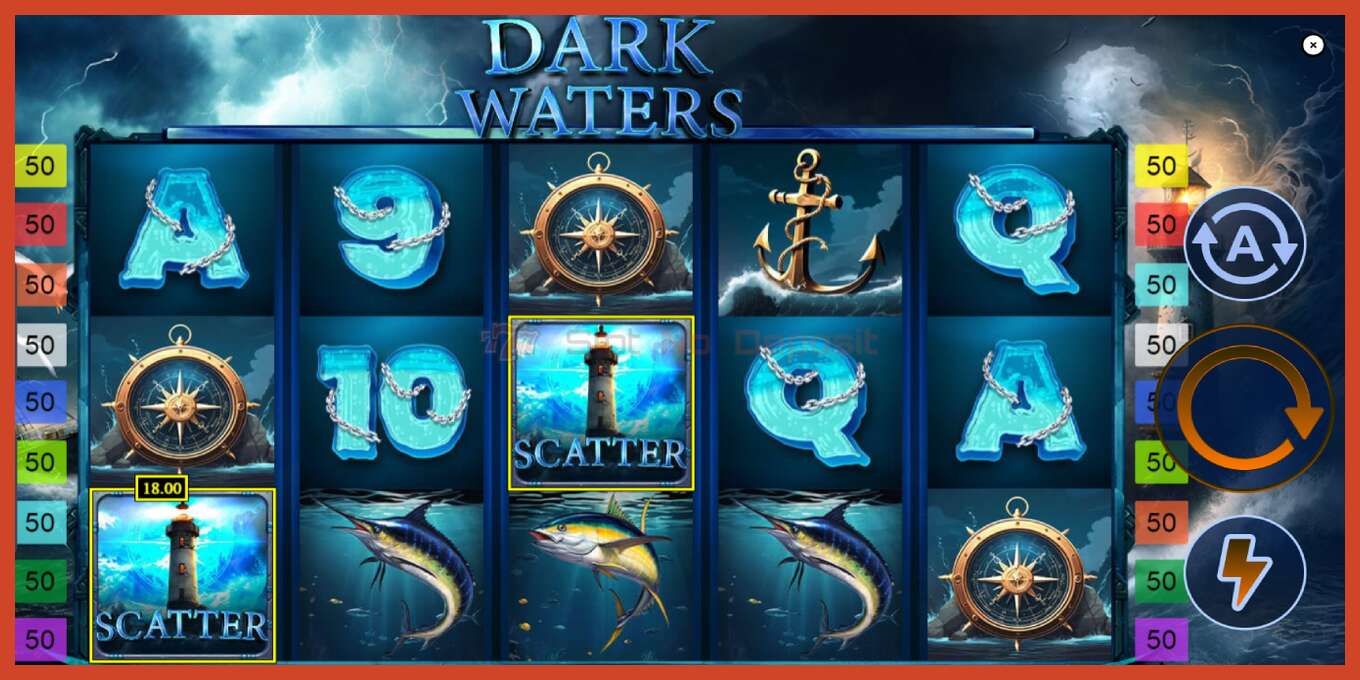 Slotin kuvakaappaus: Dark Waters ei talletusta, määrä - 2