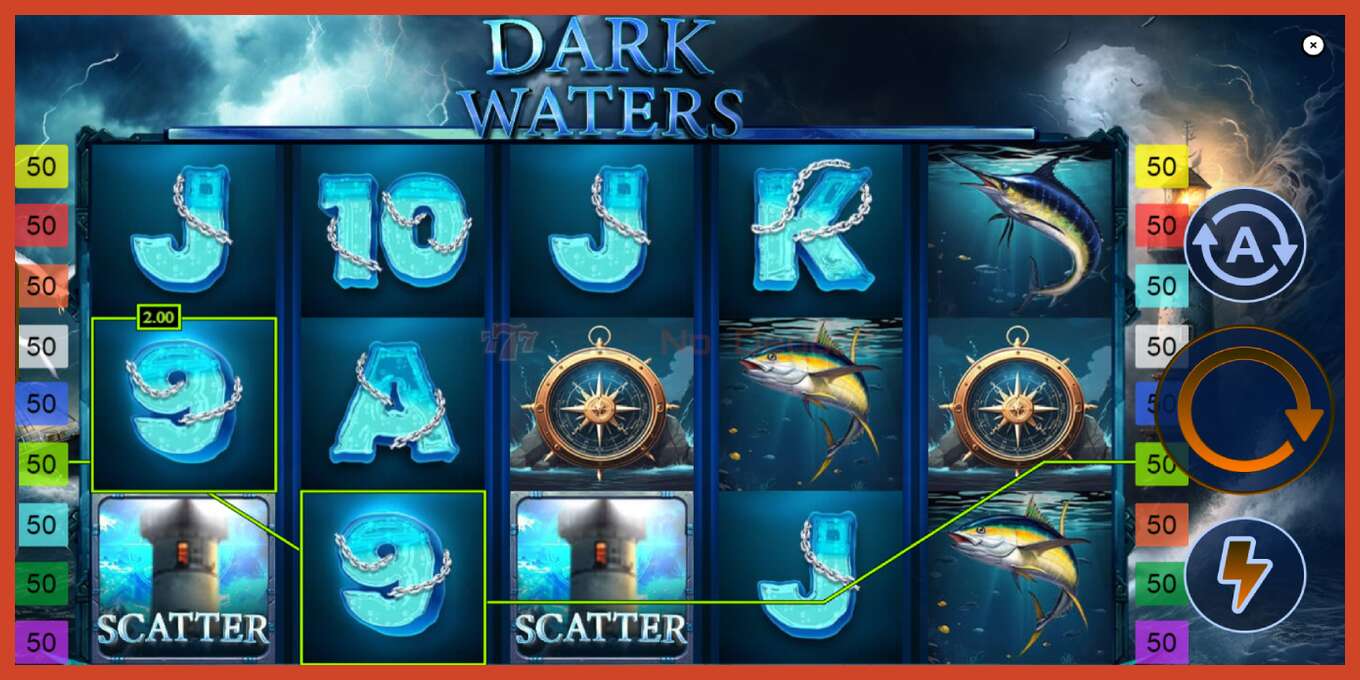 Slotin kuvakaappaus: Dark Waters ei talletusta, määrä - 3