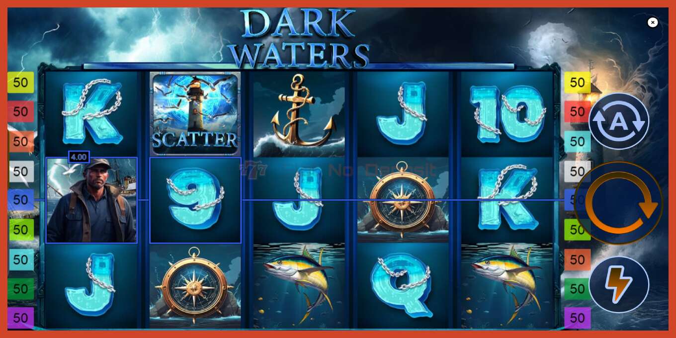 Slotin kuvakaappaus: Dark Waters ei talletusta, määrä - 4