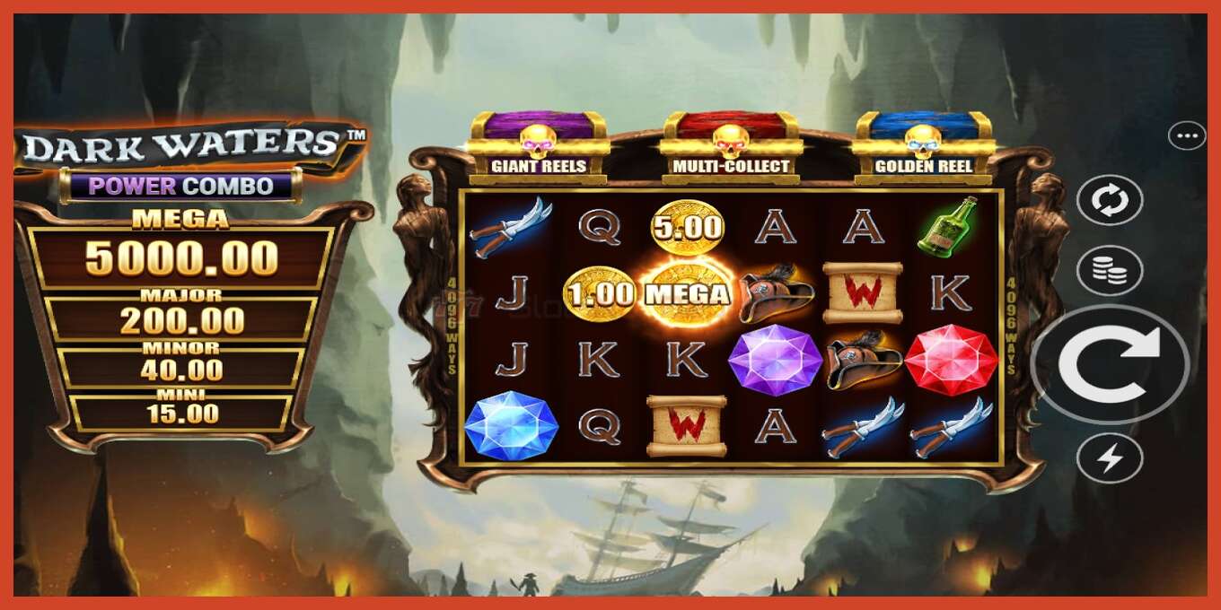 Slot screenshot: Dark Waters Power Combo no deposit, number - 1