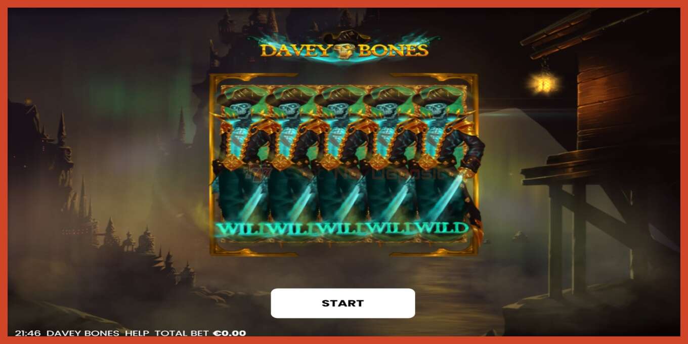 Slot screenshot: Davey Bones no deposit, number - 1