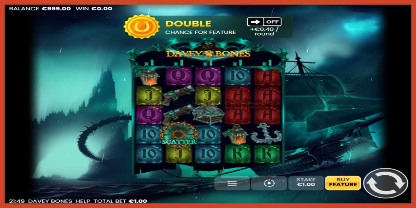 Slot screenshot: Davey Bones no deposit, number - 2