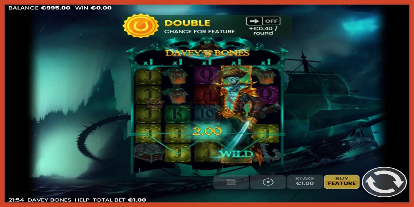 Slot screenshot: Davey Bones no deposit, number - 3