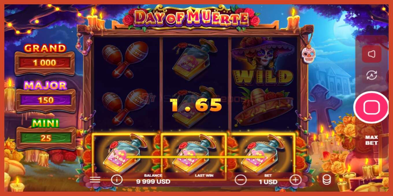 Slot screenshot: Day of Muerte no deposit, number - 2