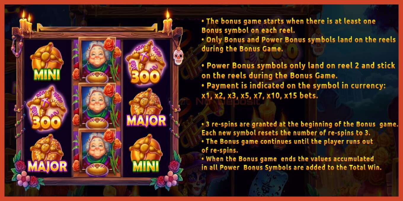 Slot screenshot: Day of Muerte no deposit, number - 6