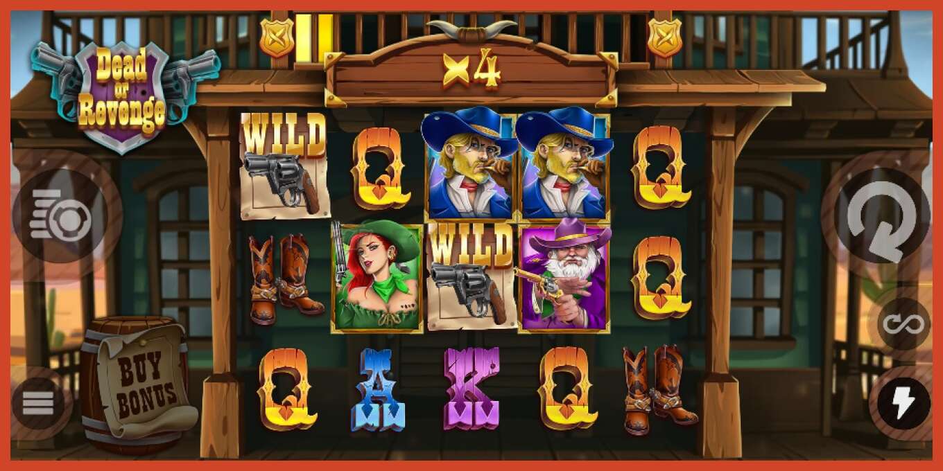 Slot screenshot: Dead or Revenge no deposit, number - 2