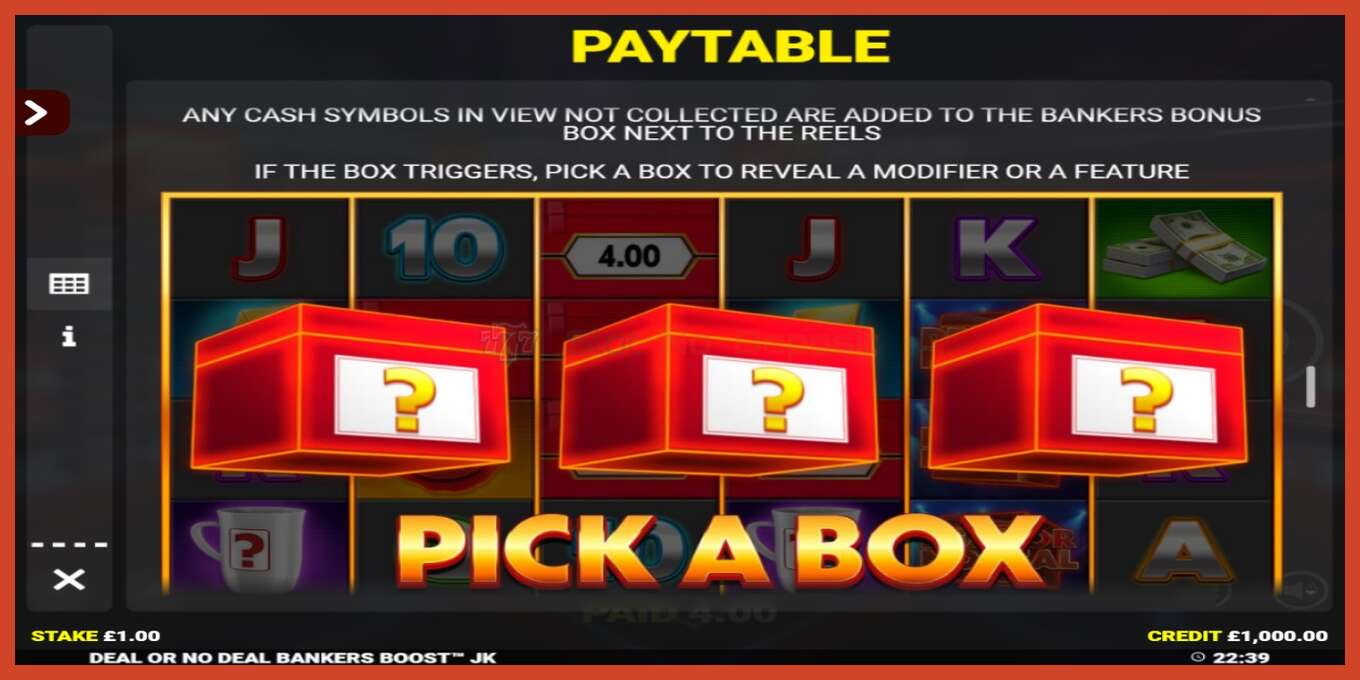 အထိုင်စခရင်ရှော့: Deal or No Deal Bankers Boost Jackpot King အပ်ငွေမရှိပါ။, နံပါတ် - 5