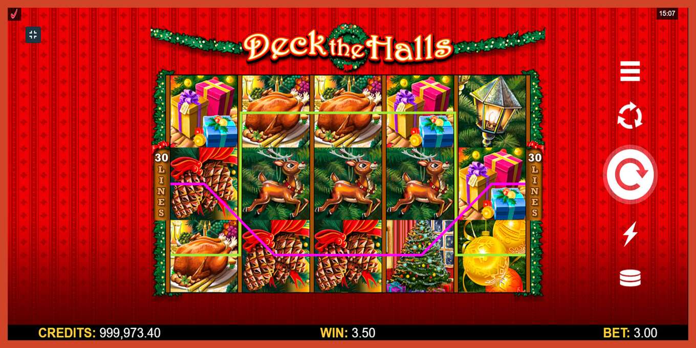 Slot screenshot: Deck The Halls no deposit, number - 3