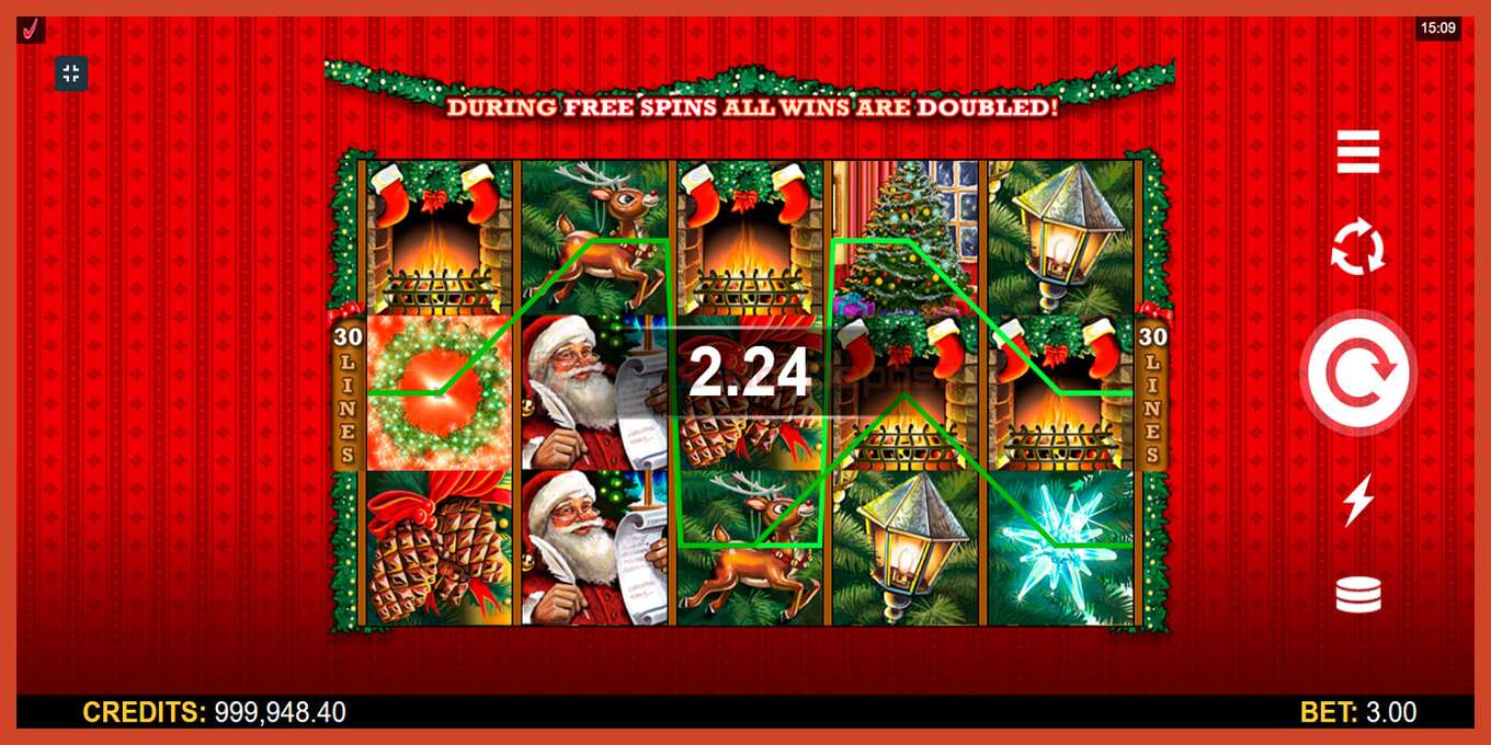 Slot screenshot: Deck The Halls no deposit, number - 4