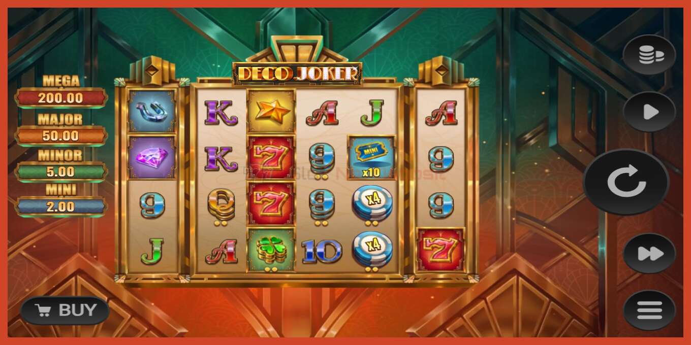 Slot screenshot: Deco Joker no deposit, number - 1