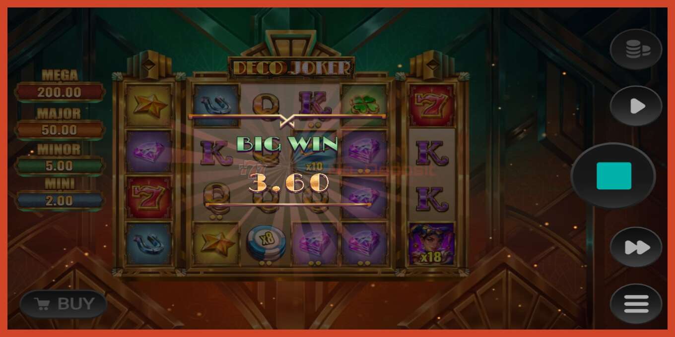 Slot screenshot: Deco Joker no deposit, number - 2