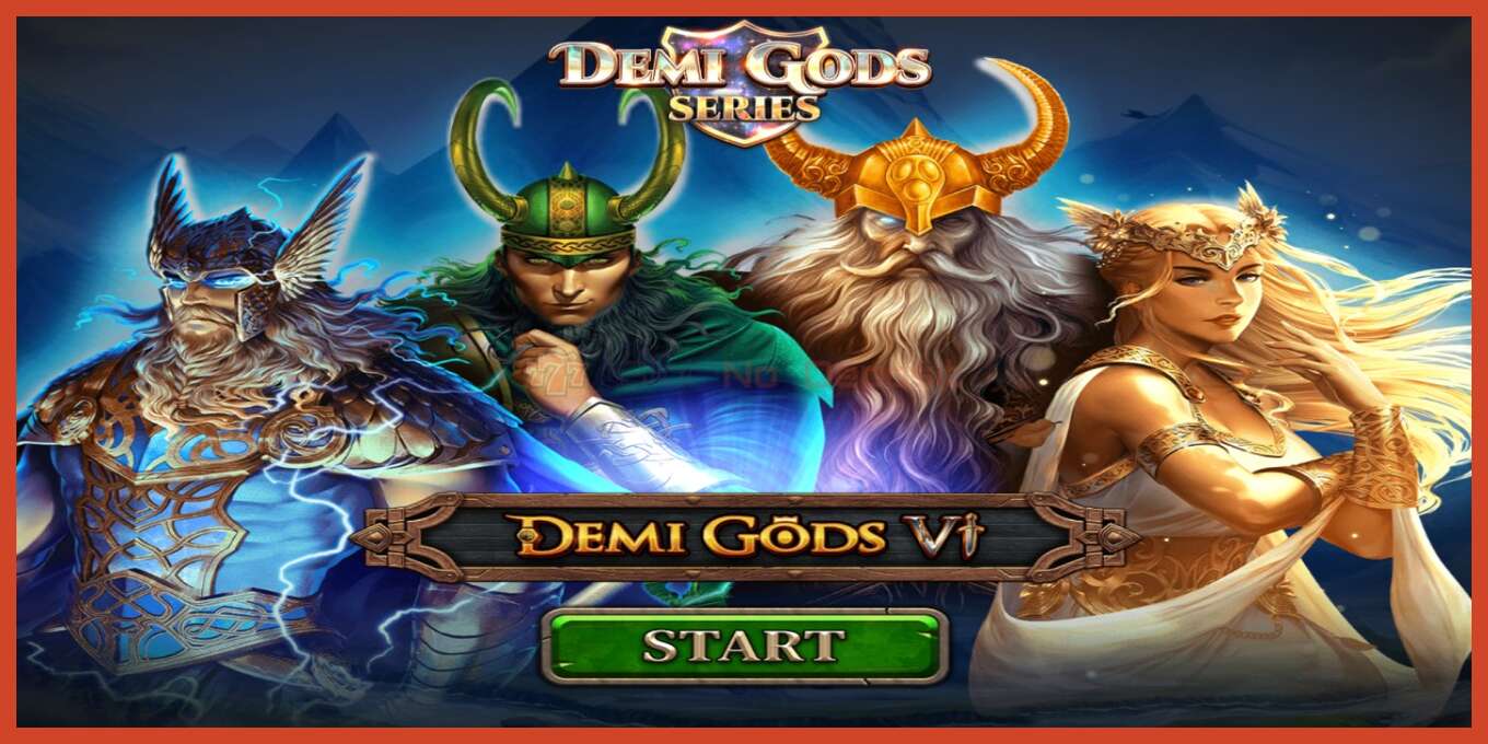 Slot screenshot: Demi Gods 6 no deposit, number - 1