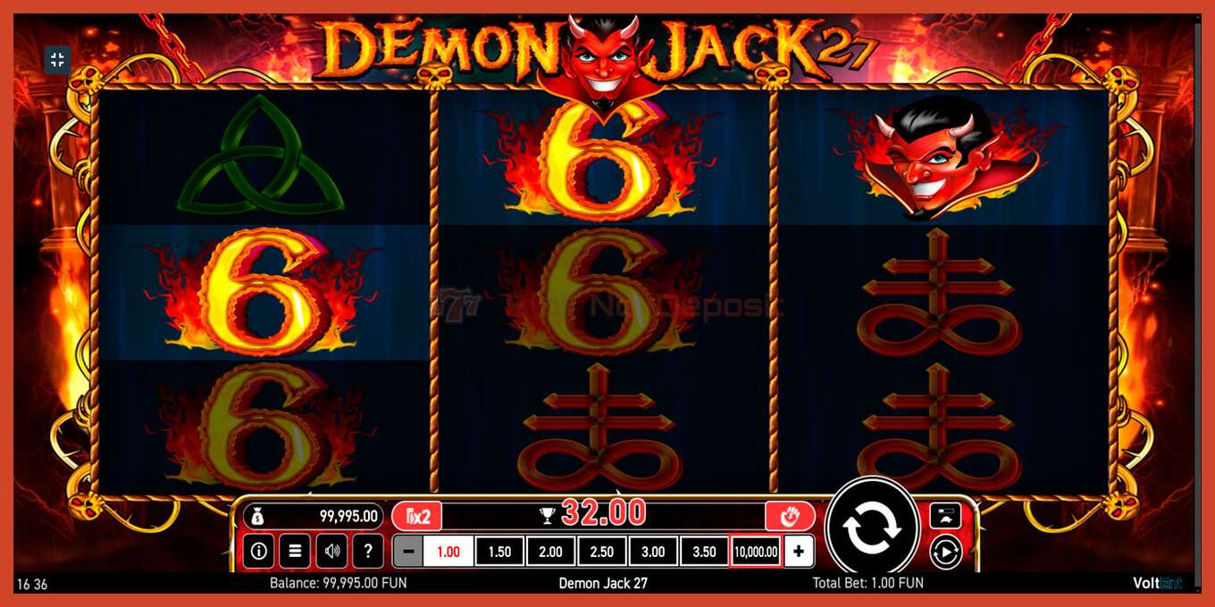 Slot screenshot: Demon Jack 27 no deposit, number - 3