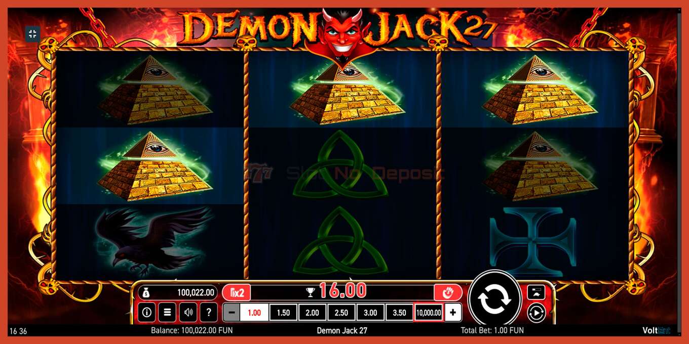 Slot screenshot: Demon Jack 27 no deposit, number - 5