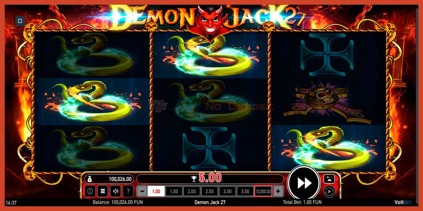 Slot screenshot: Demon Jack 27 no deposit, number - 7