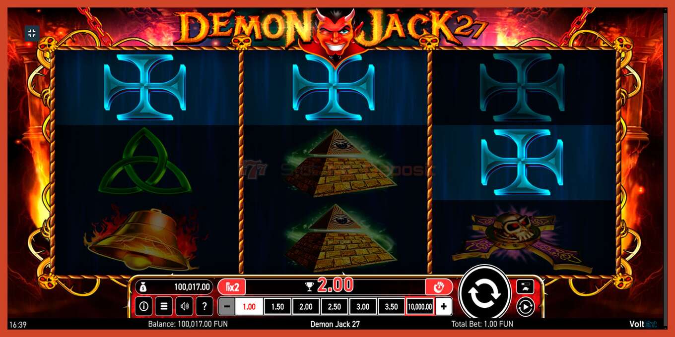 Slot screenshot: Demon Jack 27 no deposit, number - 8