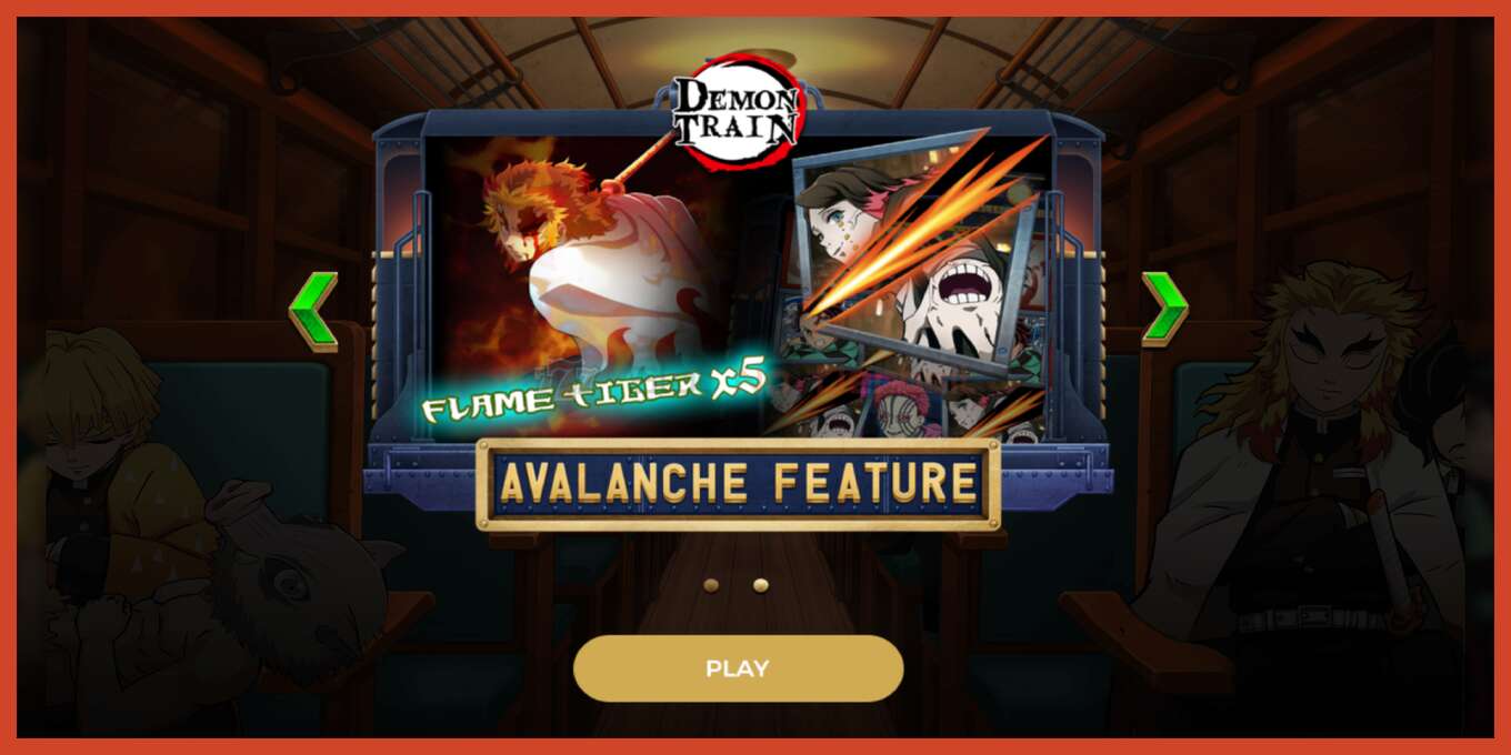 Slot screenshot: Demon Train no deposit, number - 1