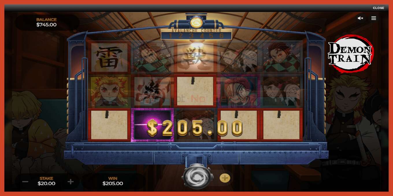 Slot screenshot: Demon Train no deposit, number - 3