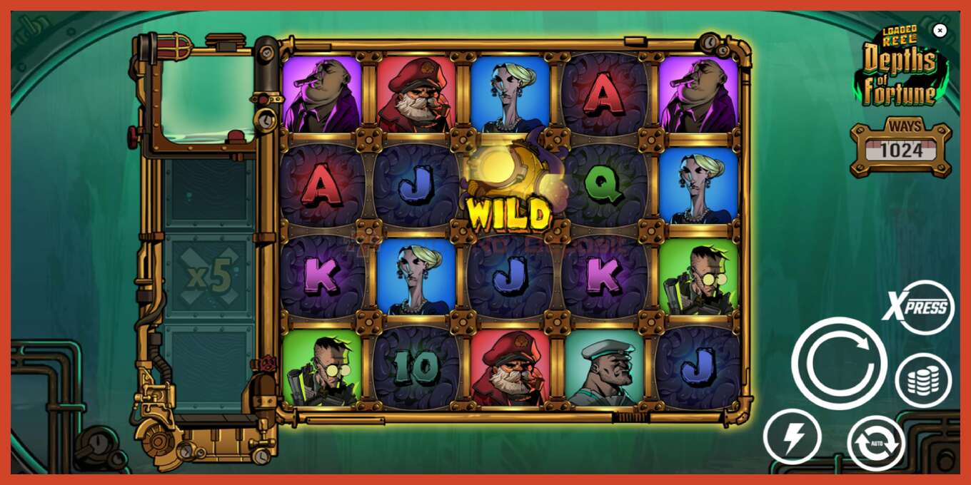 Slot screenshot: Depths of Fortune no deposit, number - 1