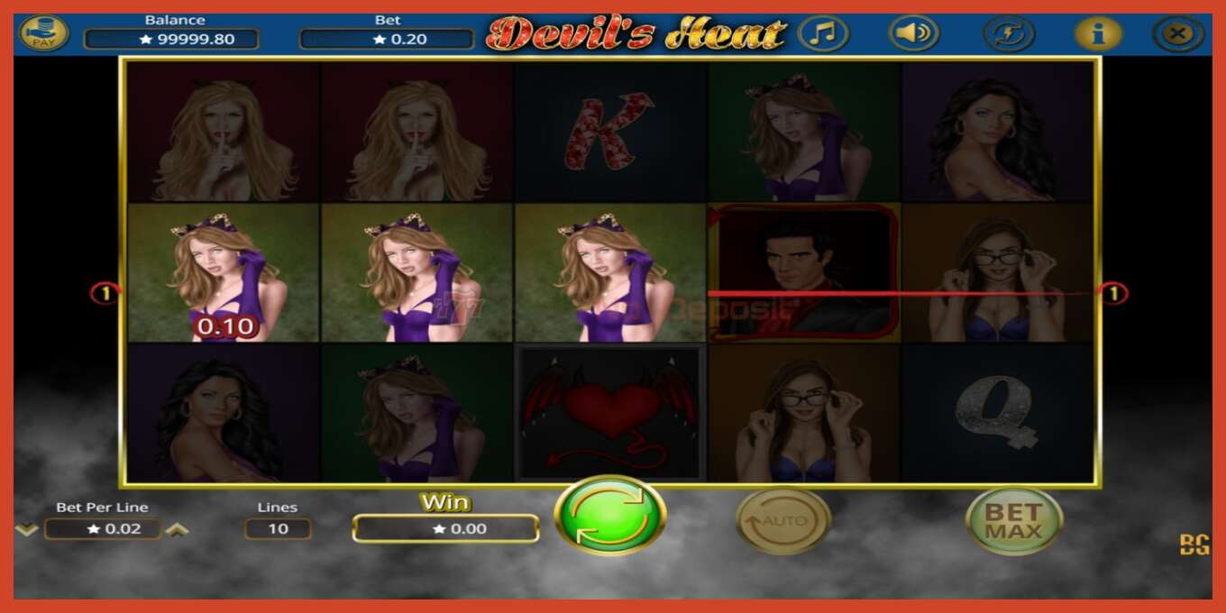 Slot screenshot: Devil’s Heat no deposit, number - 2