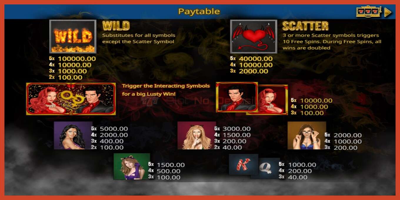 Slot screenshot: Devil’s Heat no deposit, number - 4