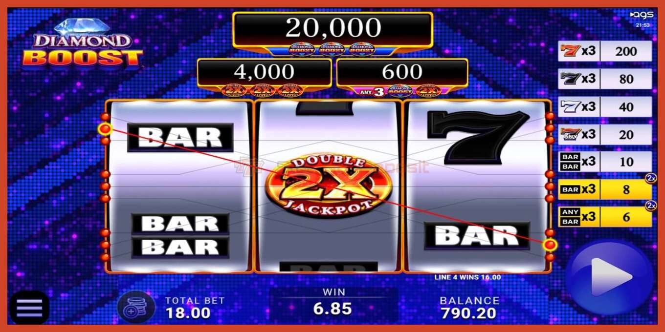 Slot screenshot: Diamond Boost no deposit, number - 2