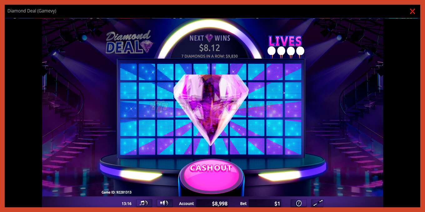 Slot screenshot: Diamond Deal no deposit, number - 3