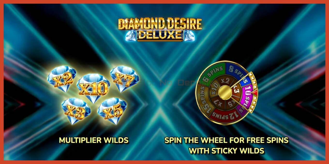 Slot screenshot: Diamond Desire Deluxe no deposit, number - 4