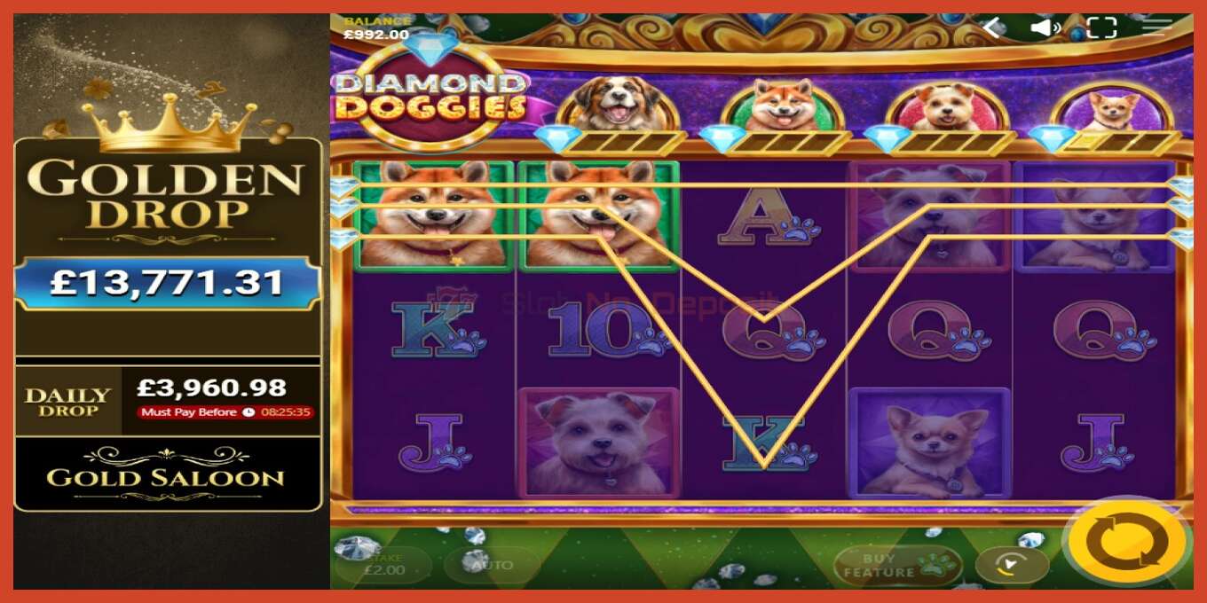 צילום מסך של חריץ: Diamond Doggies ללא פיקדון, מִספָּר - 2