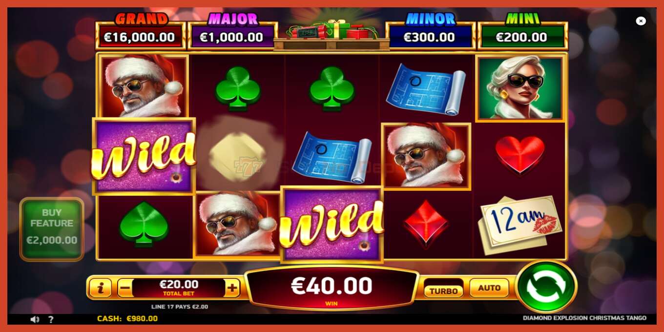 Slot screenshot: Diamond Explosion Christmas Tango bez depozita, broj - 3