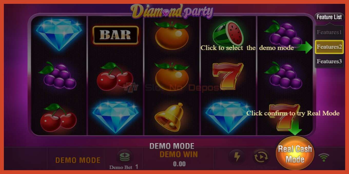 Tangkapan layar slot: Diamond Party tidak ada setoran, nomor - 2