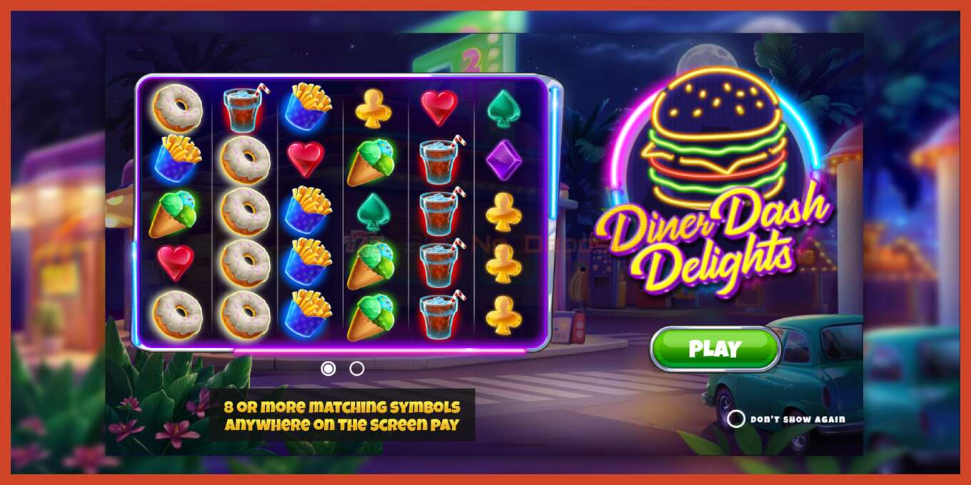 Captura de pantalla de la ranura: Diner Dash Delights sin deposito, número - 1