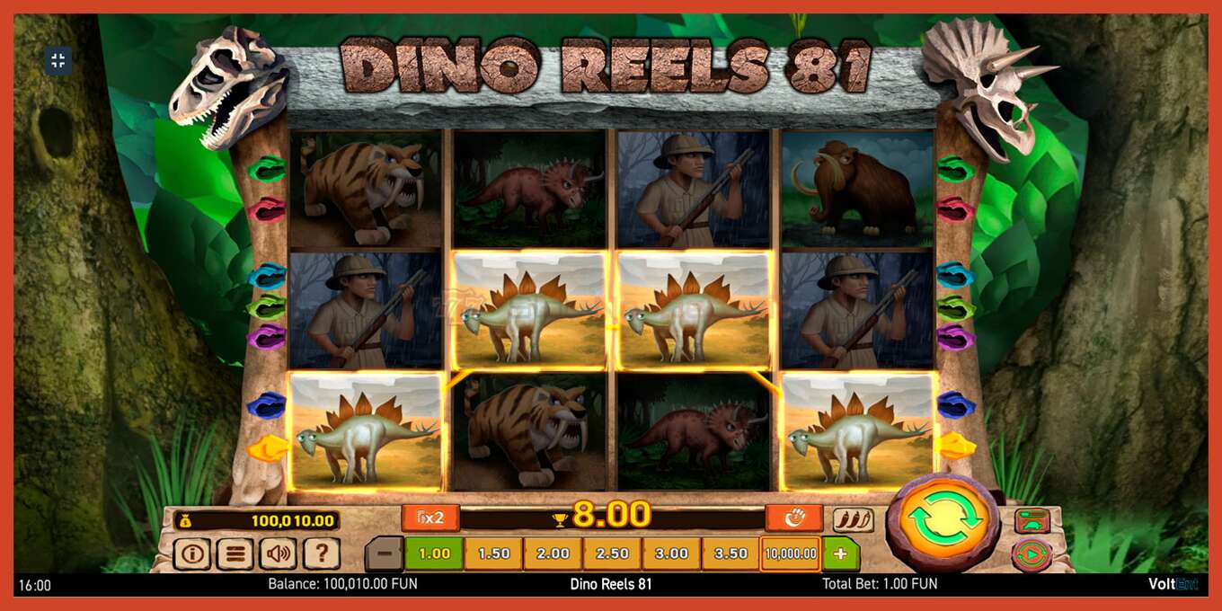 Slot screenshot: Dino Reels 81 no deposit, number - 10