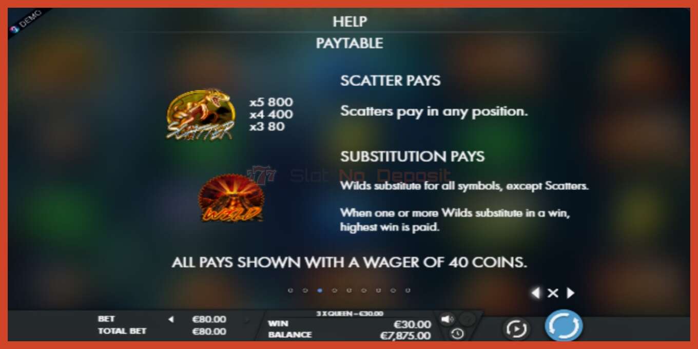 Slot screenshot: Dinosaur Adventure no deposit, number - 5