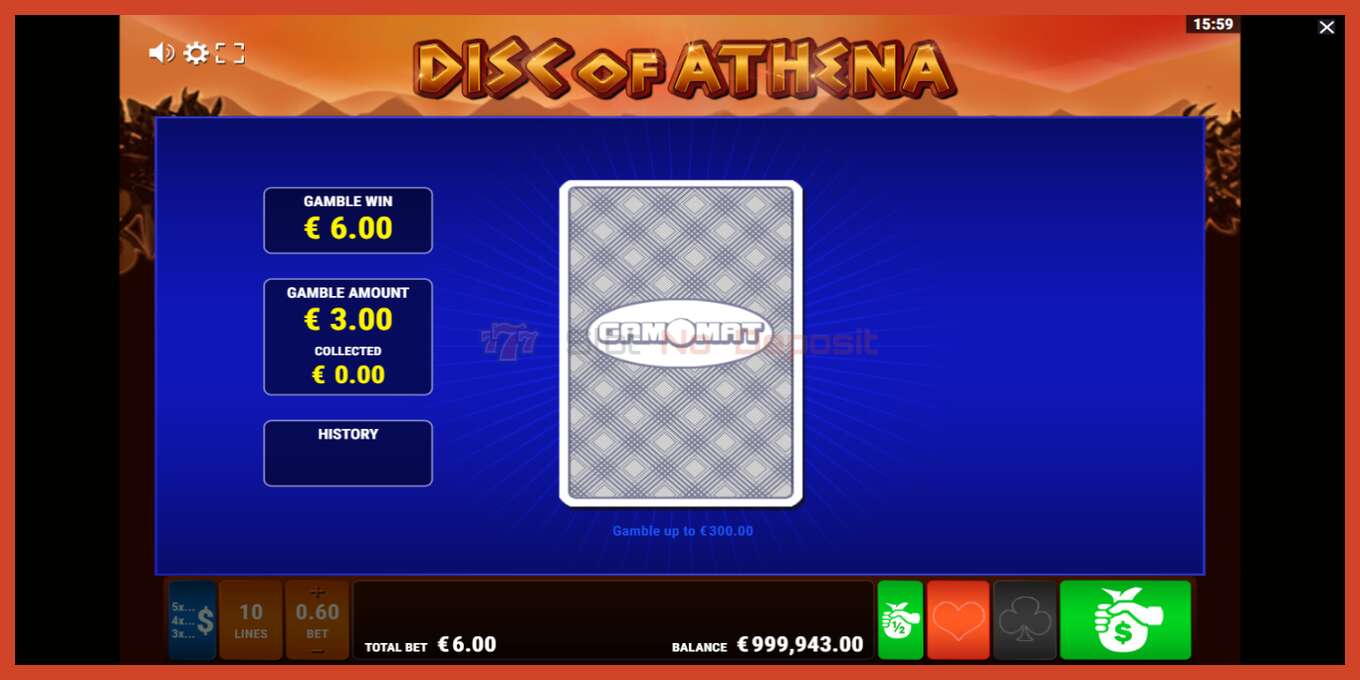 Slot screenshot: Disc of Athena no deposit, number - 4