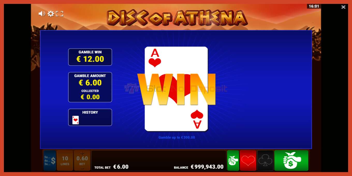 Slot screenshot: Disc of Athena no deposit, number - 5