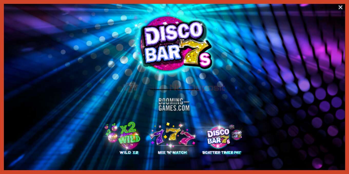 Slot screenshot: Disco Bar 7s no deposit, number - 1