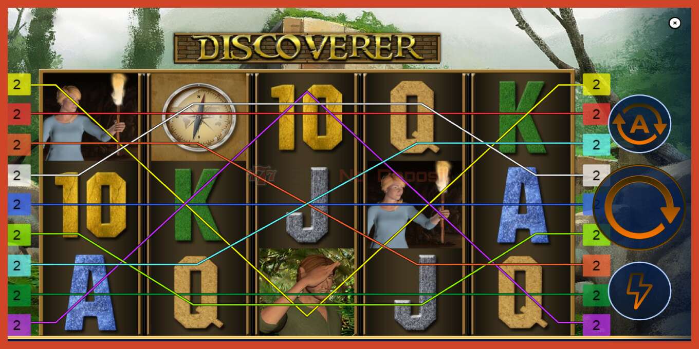 Slot screenshot: Discoverer no deposit, number - 1