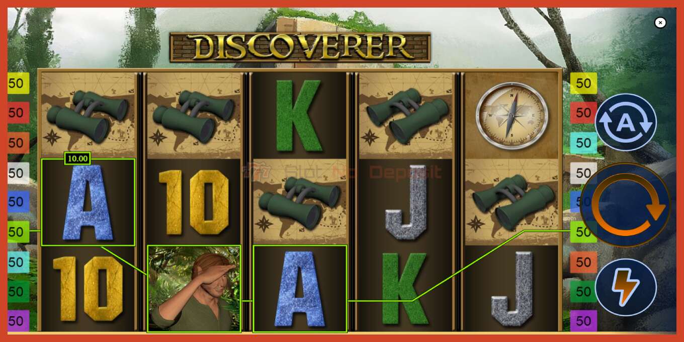 Slot screenshot: Discoverer no deposit, number - 2