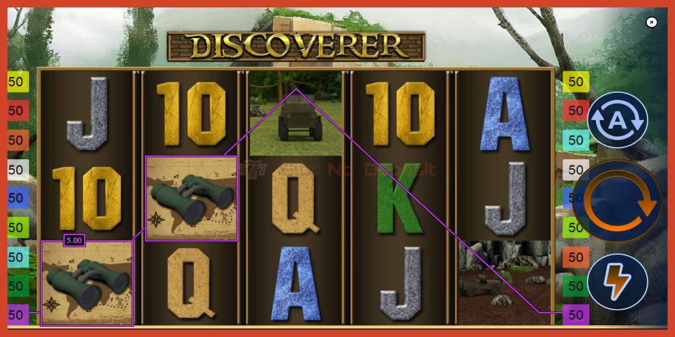 Slot screenshot: Discoverer no deposit, number - 3