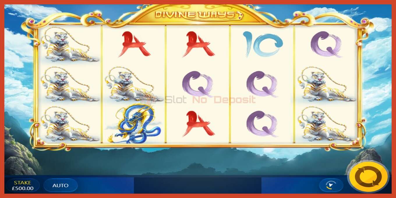 Slot screenshot: Divine Ways no deposit, number - 1