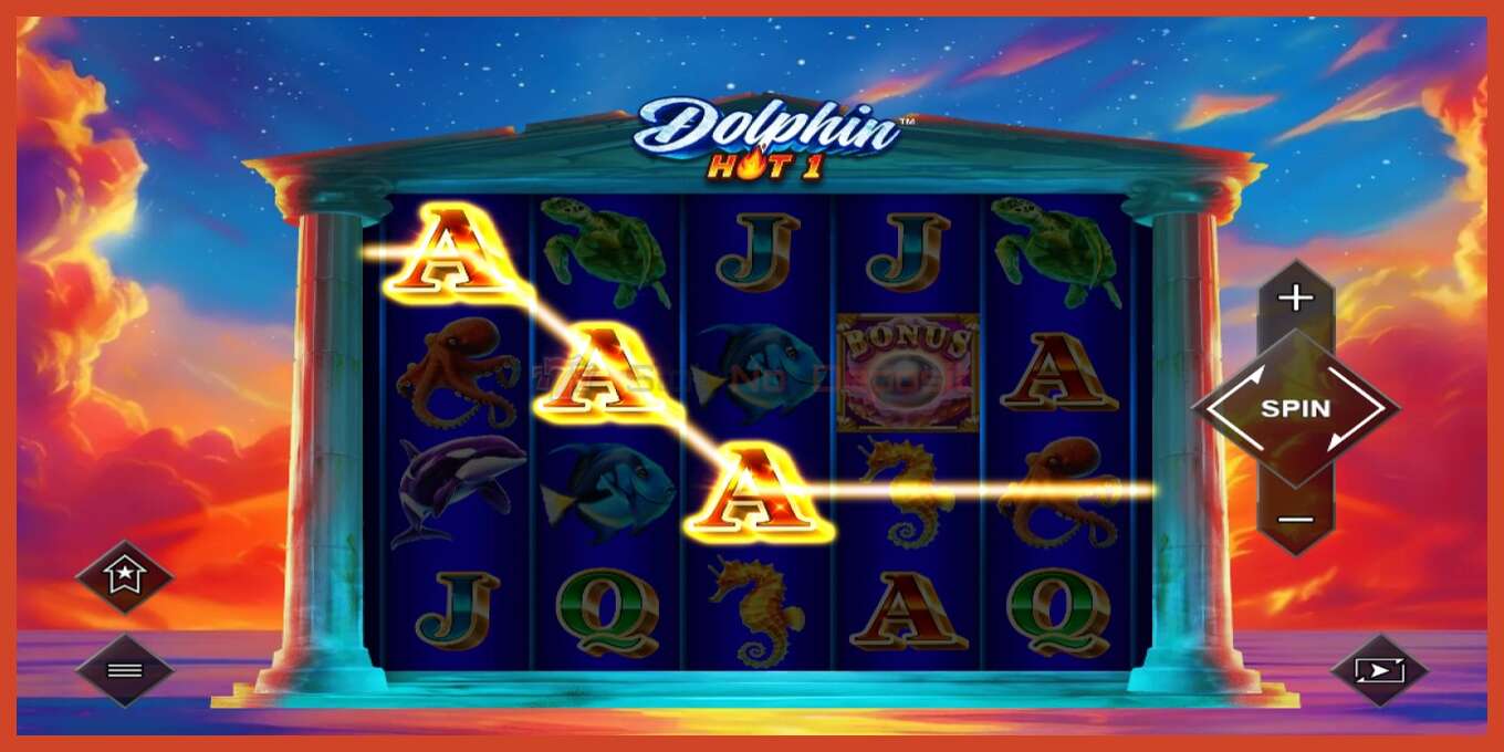 Slot screenshot: Dolphin Hot 1 no deposit, number - 3