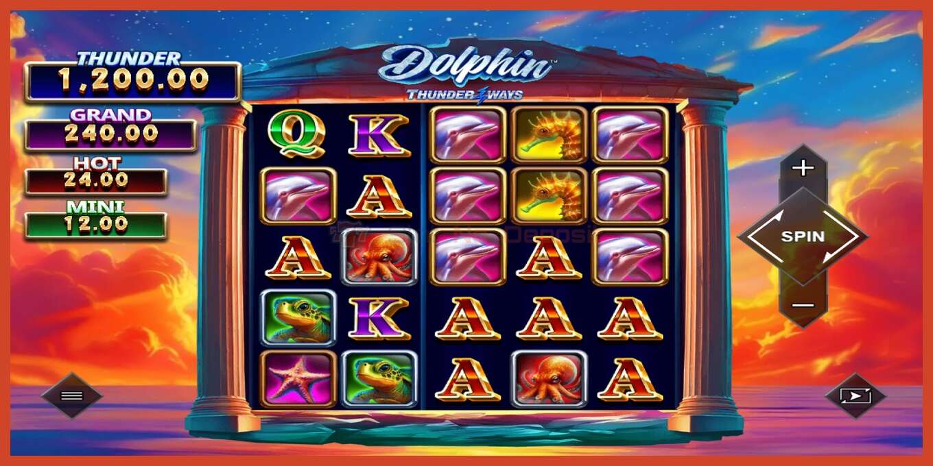 Slot screenshot: Dolphin Thunder Ways no deposit, number - 1