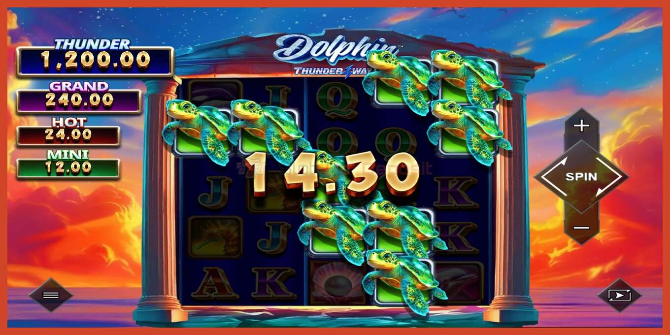 Slot screenshot: Dolphin Thunder Ways no deposit, number - 2