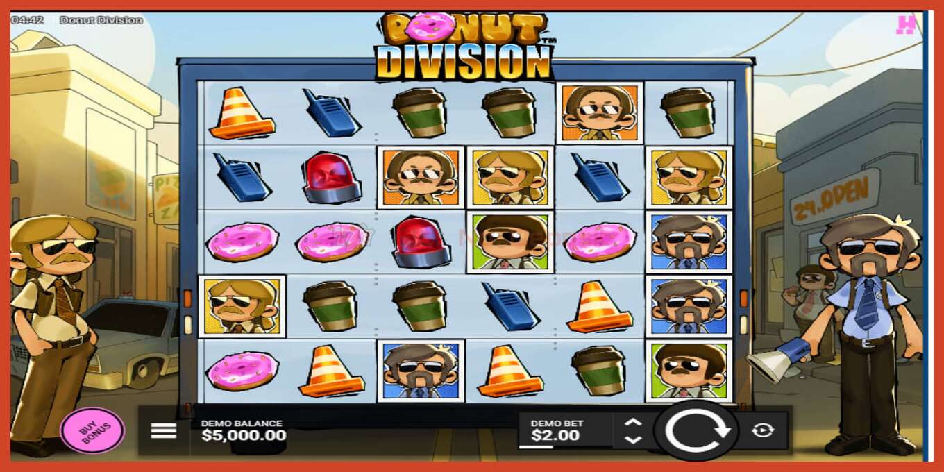 Slot screenshot: Donut Division no deposit, number - 2