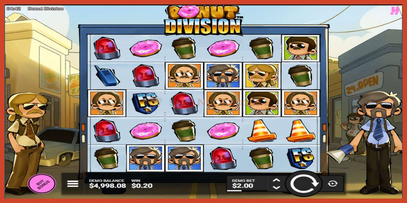 Slot screenshot: Donut Division no deposit, number - 3