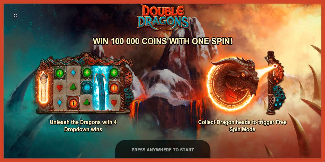 Tangkapan skrin slot: Double Dragons tiada deposit, nombor - 1